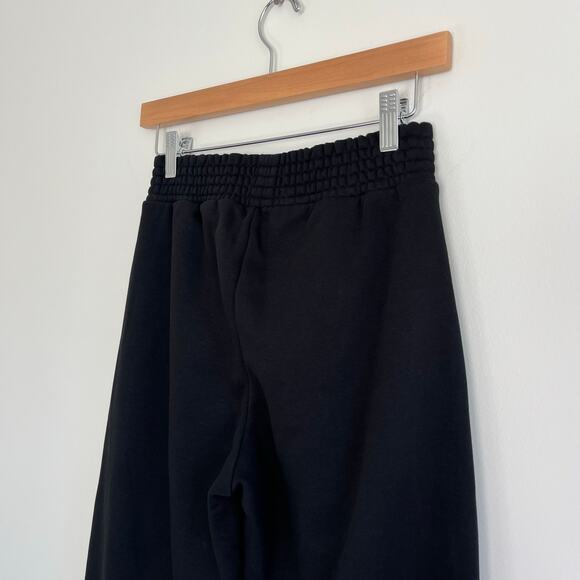 PACT NWT Courtside Classic Black Fleece Split Hem Loungewear Sweatpants, Size XS - Picture 11 of 11